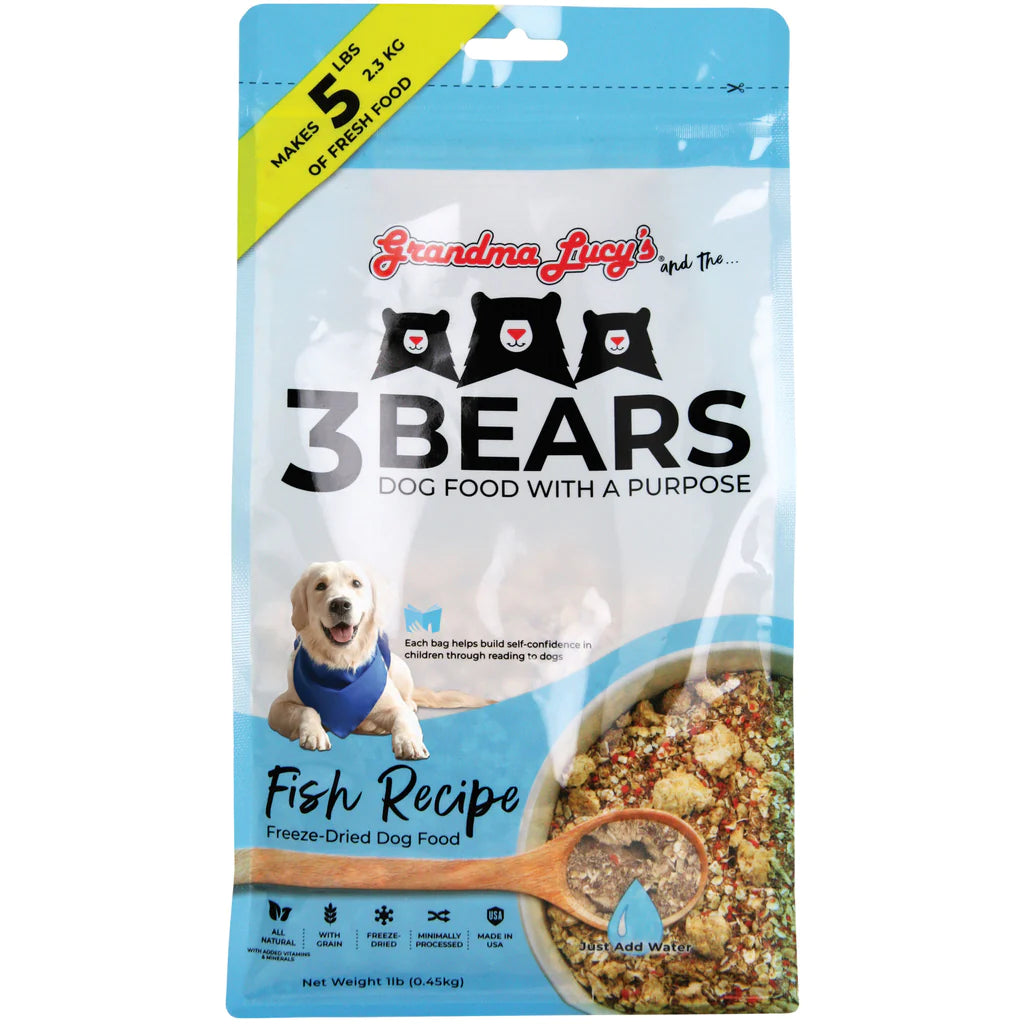 Grandma Lucy's 3 Bears Fish Freeze Dried Dog Food