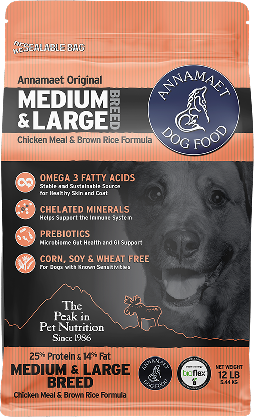 Annamaet Medium and Large Breed Formula Dry Dog Food Hearty Pet