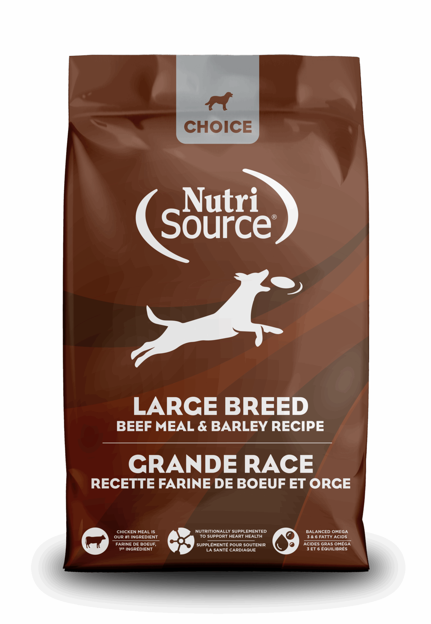 Nutrisource Choice Large Breed Adult Beef and Barley All Life Stages Dry Dog Food