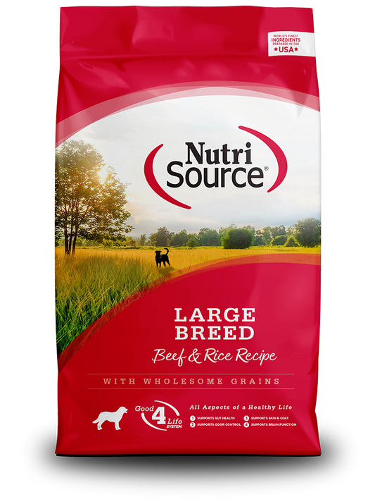 Nutrisource Large Breed Adult Beef and Rice Dry Dog Food