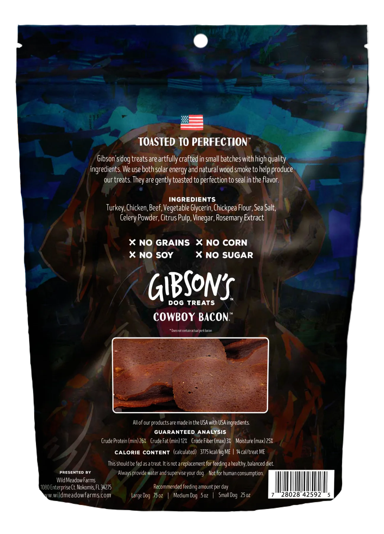 Gibson's Cowboy Bacon with Beef Jerky Dog Treats