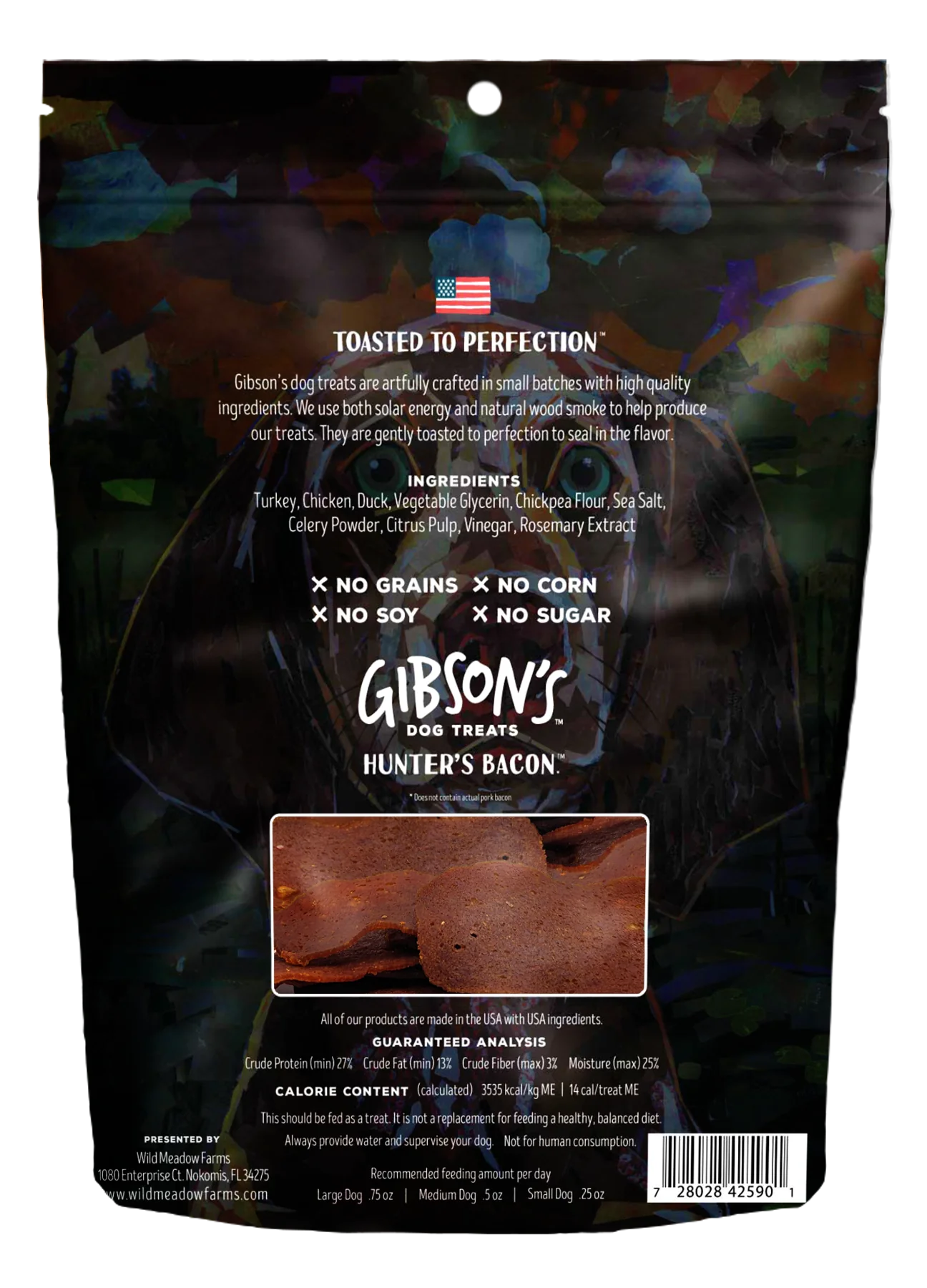 Gibson's Hunter's Bacon with Duck Jerky Dog Treats