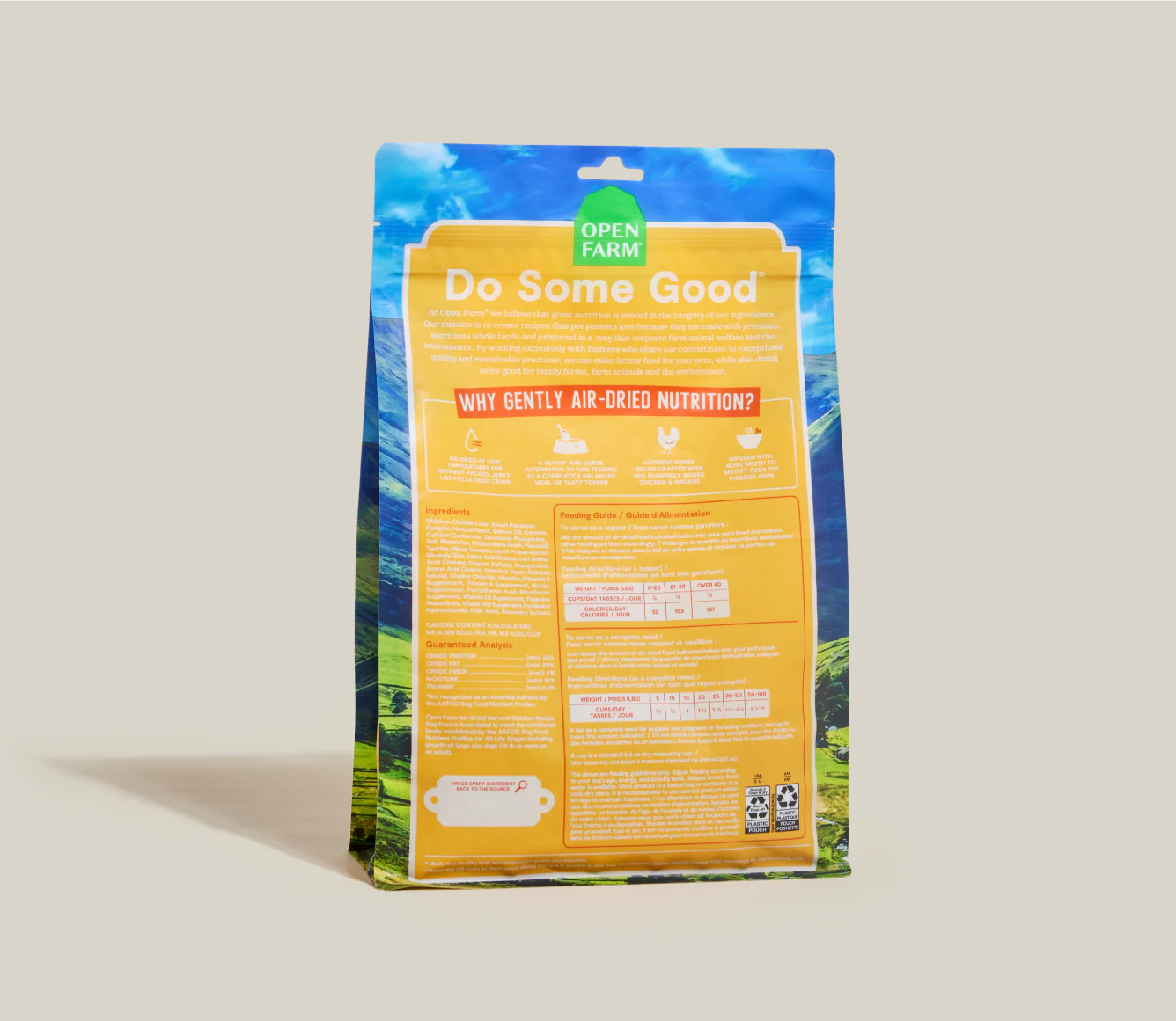 Open Farm Air Dried Harvest Chicken Recipe for Dogs