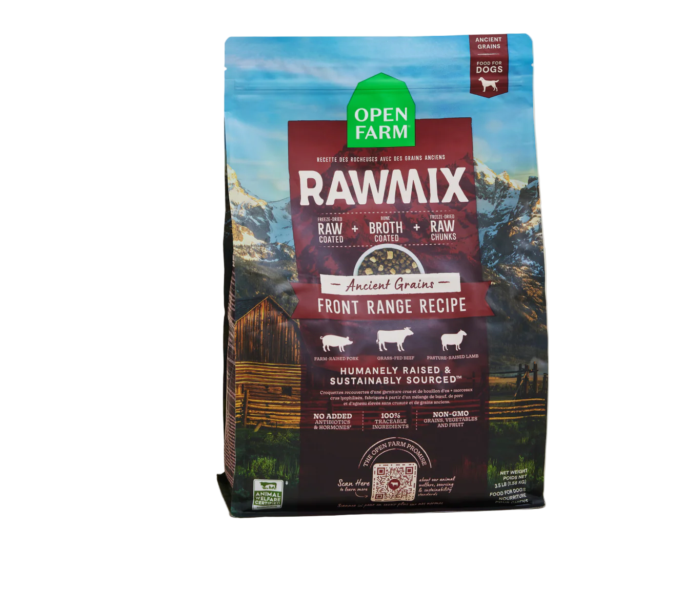 Open Farm RawMix Front Range Ancient Grain Dog Kibble