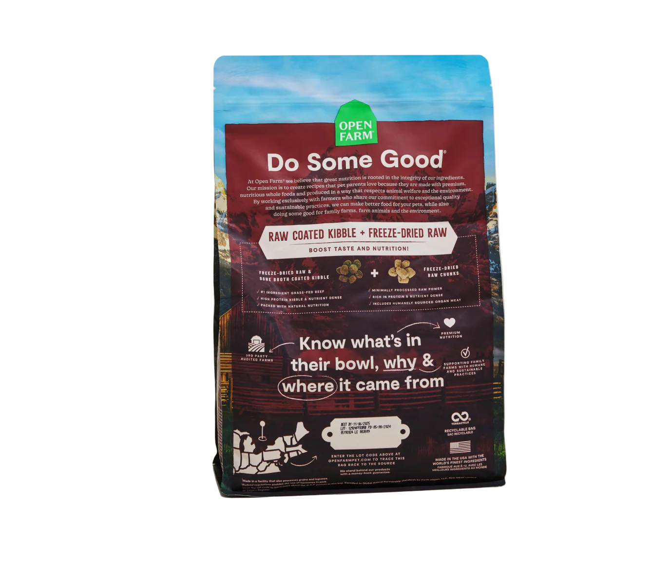 Open Farm RawMix Front Range Ancient Grain Dog Kibble