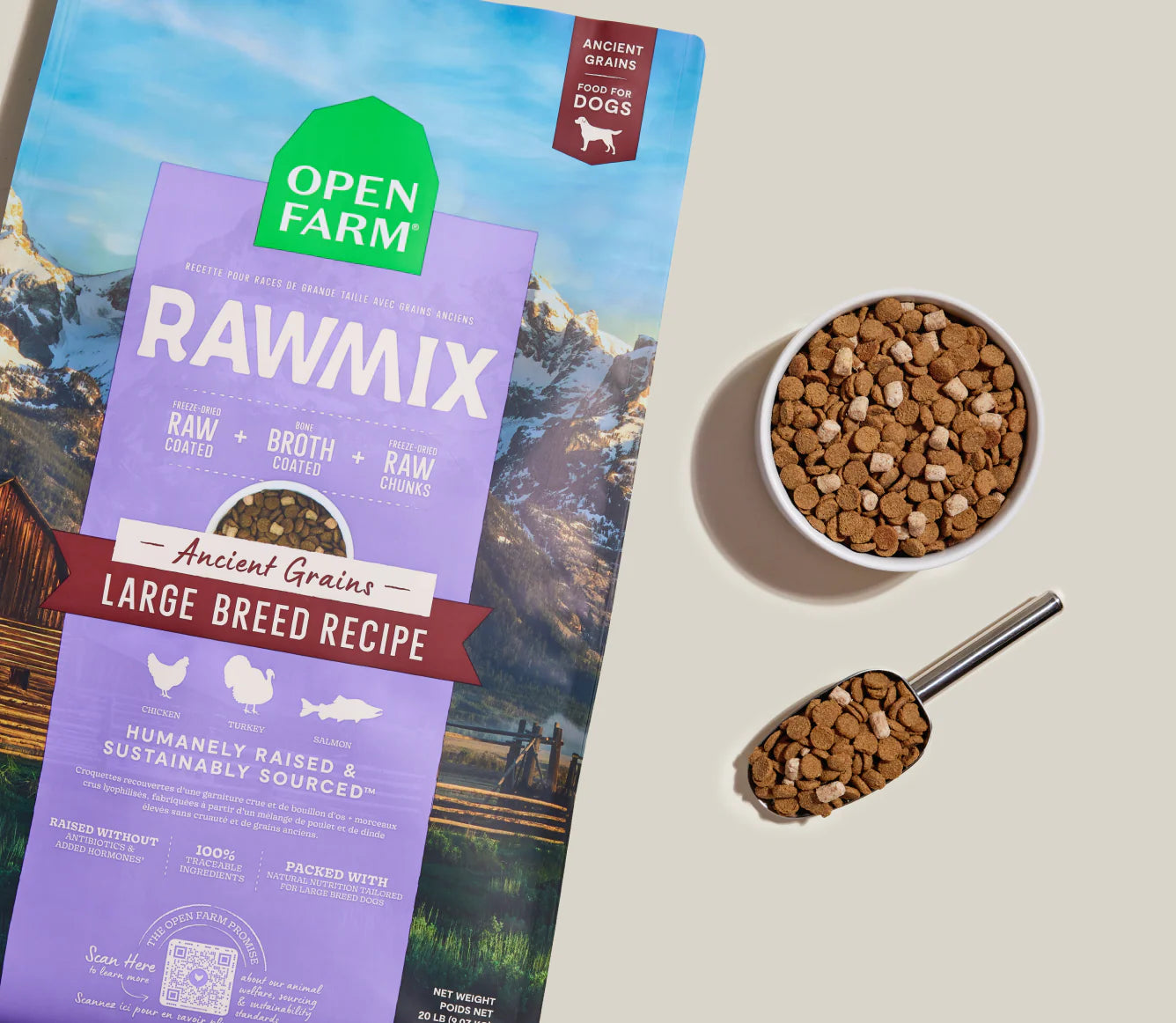 Open Farm RawMix Large Breed - Ancient Grain Dog Food