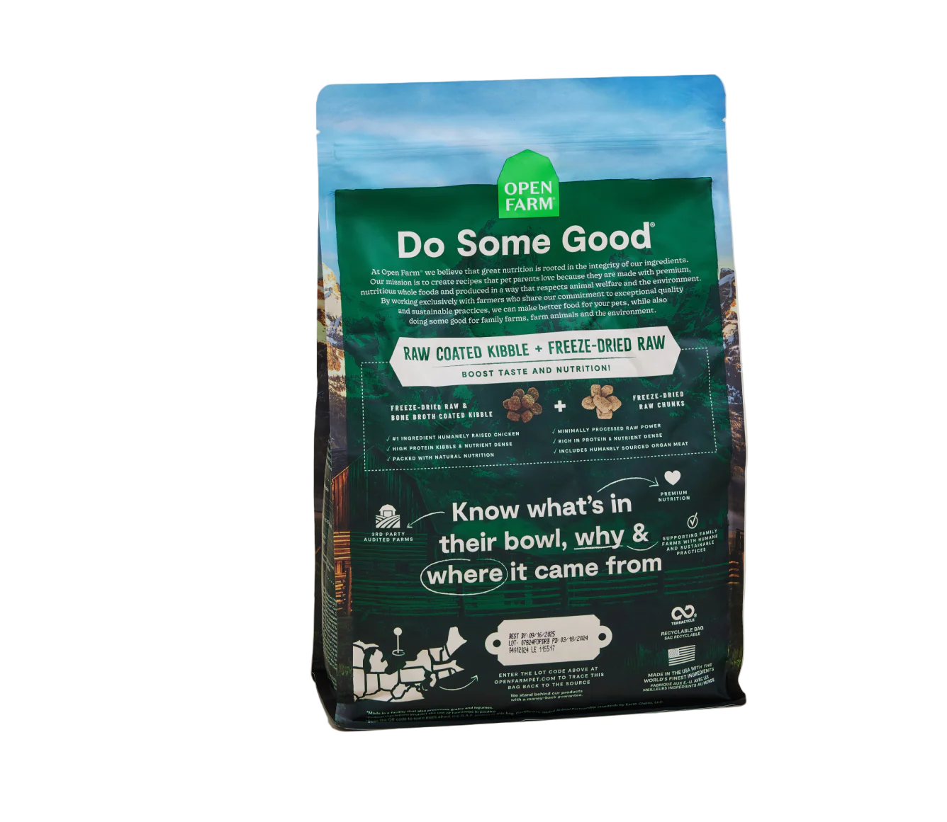 Open Farm RawMix Open Prairie Ancient Grain Dog Kibble