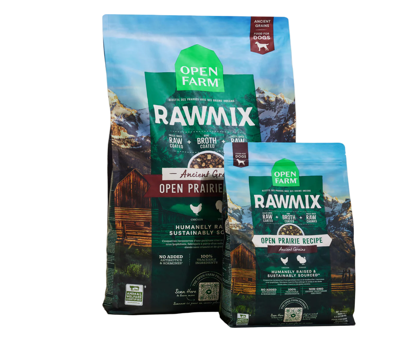 Open Farm RawMix Open Prairie Ancient Grain Dog Kibble
