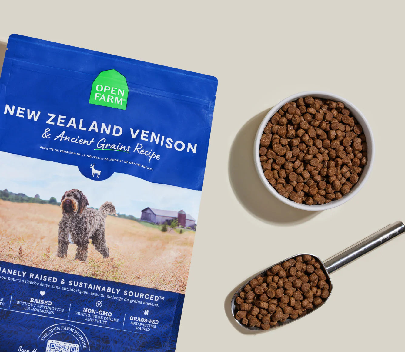Open Farm New Zealand Venison Ancient Grains Kibble
