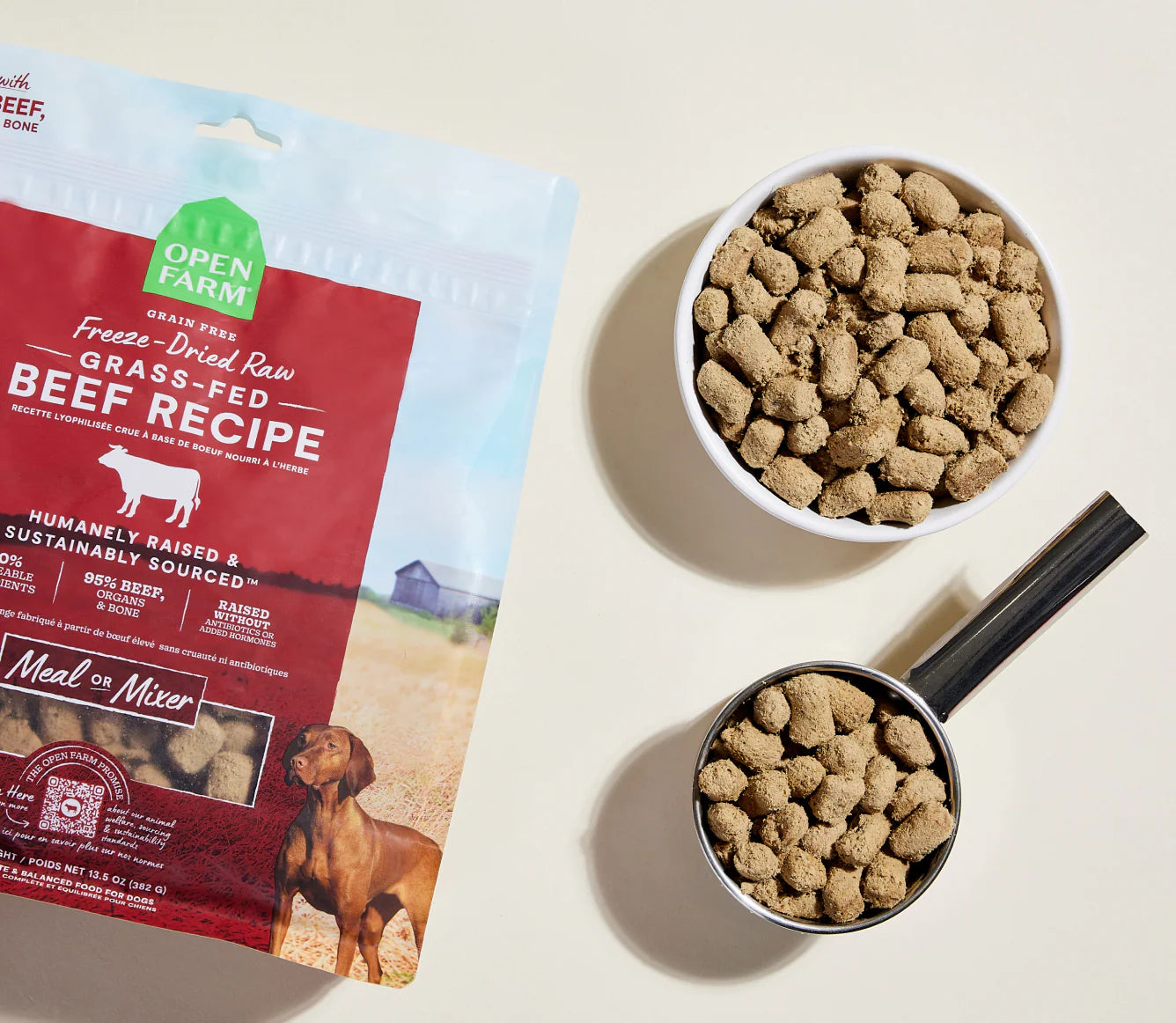 Open Farm Freeze Dried Raw - Grass Fed Beef Morsels for Dogs