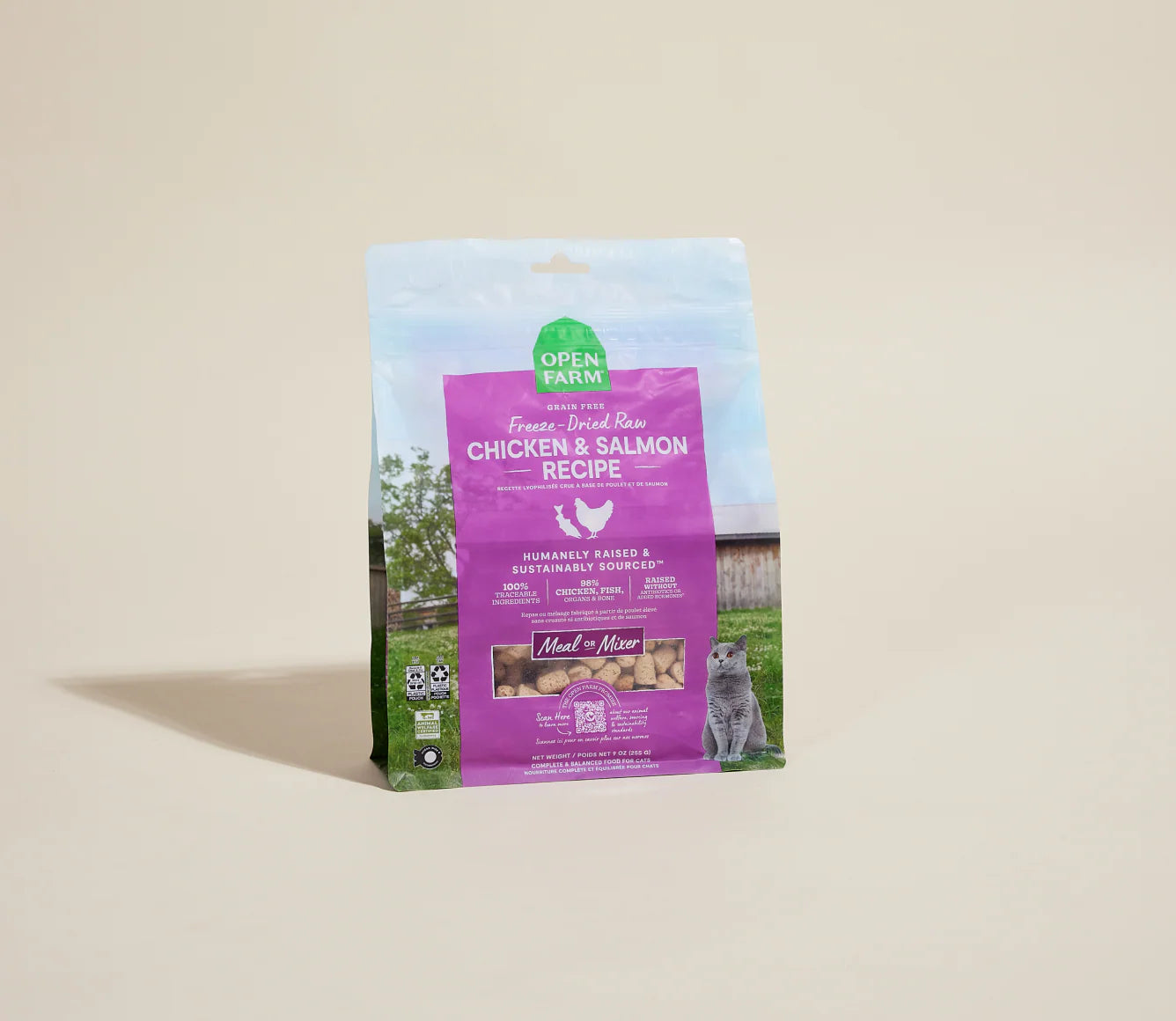 Open Farm Freeze-Dried Raw Chicken & Salmon Morsels For Cats