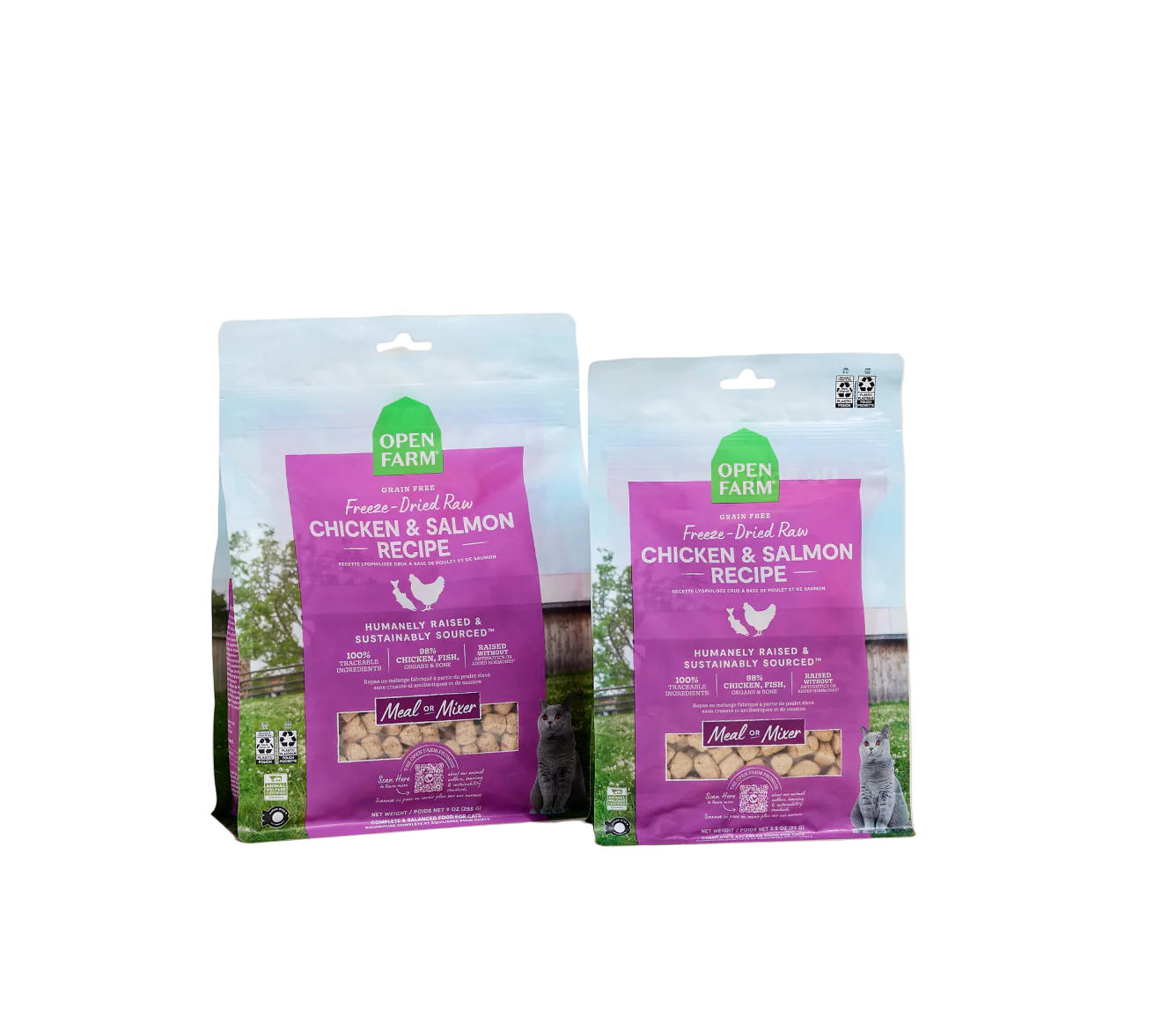 Open Farm Freeze-Dried Raw Chicken & Salmon Morsels For Cats