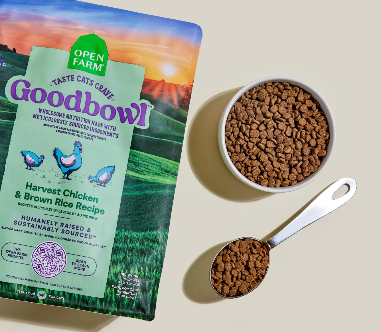 Open Farm GoodBowl Chicken & Brown Rice Dry Cat Food