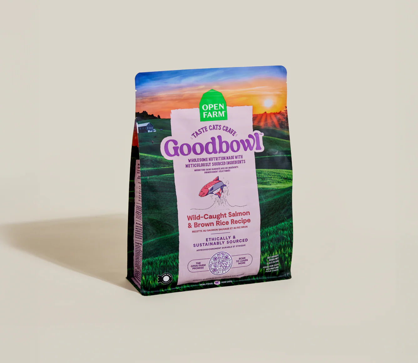 Open Farm GoodBowl Salmon & Brown Rice Dry Cat Food