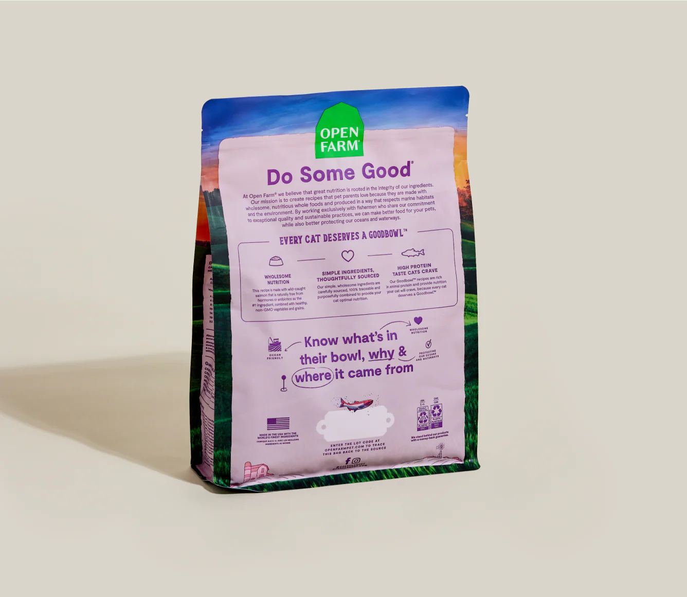 Open Farm GoodBowl Salmon & Brown Rice Dry Cat Food