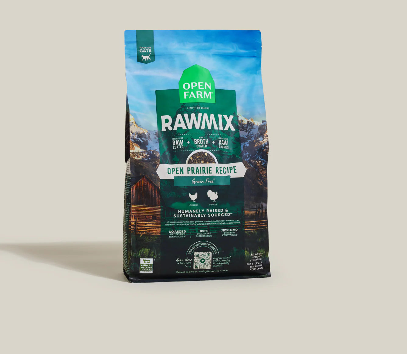 Open Fram RawMix Open Prairie Grain Free Dry Cat Food