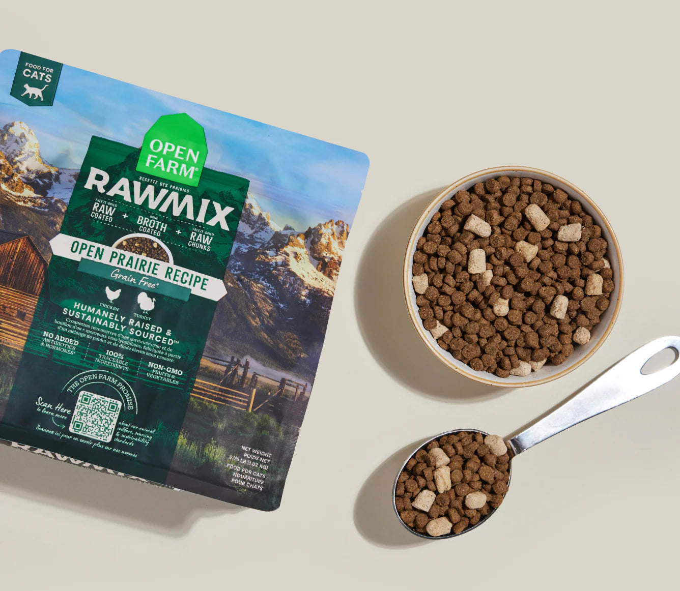 Open Fram RawMix Open Prairie Grain Free Dry Cat Food
