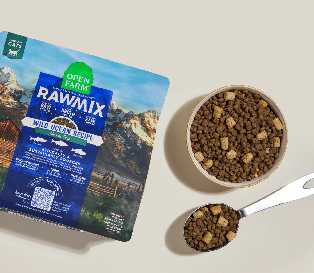 Open Farm RawMix Wild Ocean Grain Free Dry Cat Food