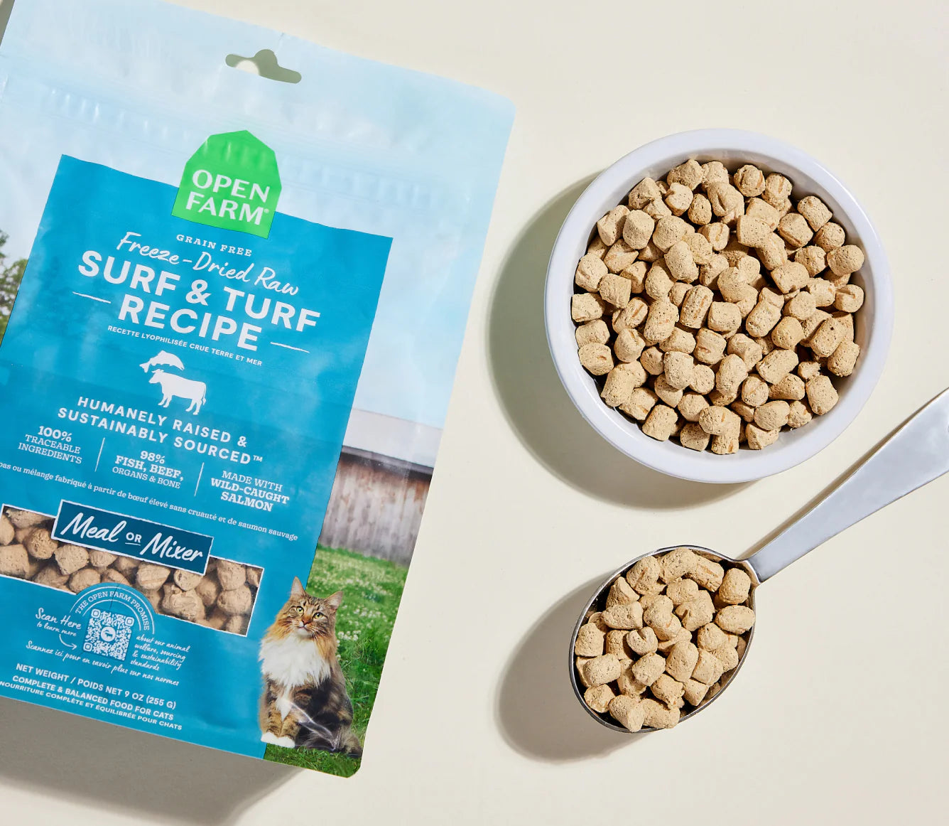 Open Farm Freeze-Dried Raw Surf & Turf Morsels For Cats