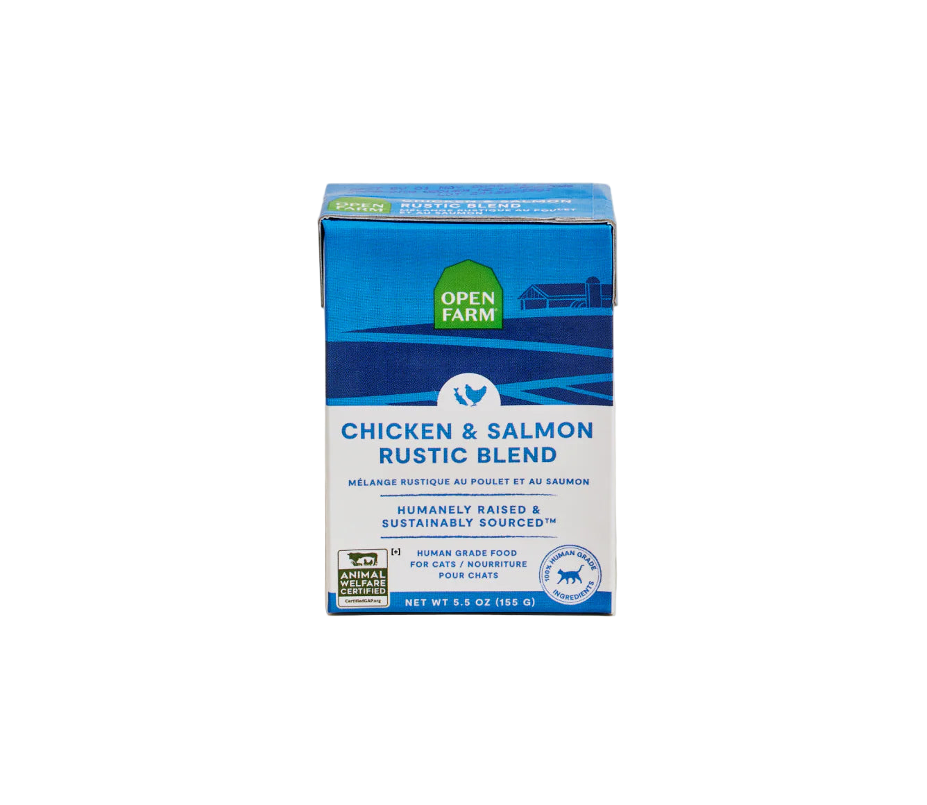 OPEN FARM Certified Humane Chicken & Salmon Rustic Blend Wet Food for Cats