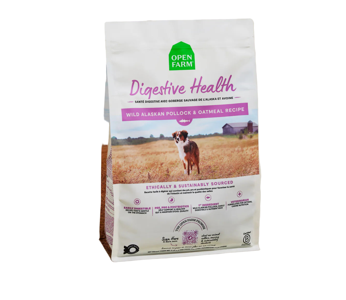 Open Food Digestive Health Pollock & Oatmeal Dog Food