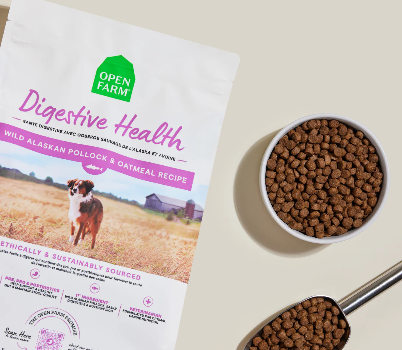 Open Food Digestive Health Pollock & Oatmeal Dog Food
