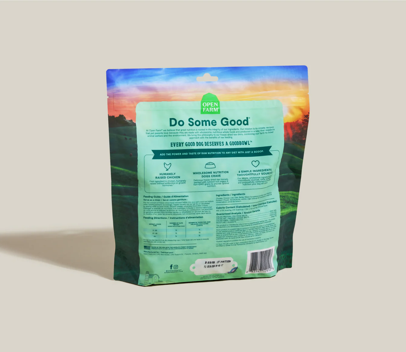 Open Farm Goodbowl Freeze Dried Raw Morsels – Harvest Chicken & Wholesome Grains Recipe for Dogs