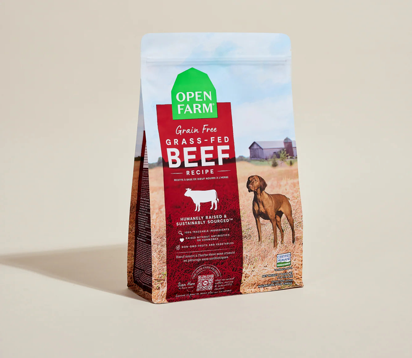 OPEN FARM Grass Fed Beef Grain Free Dog Food