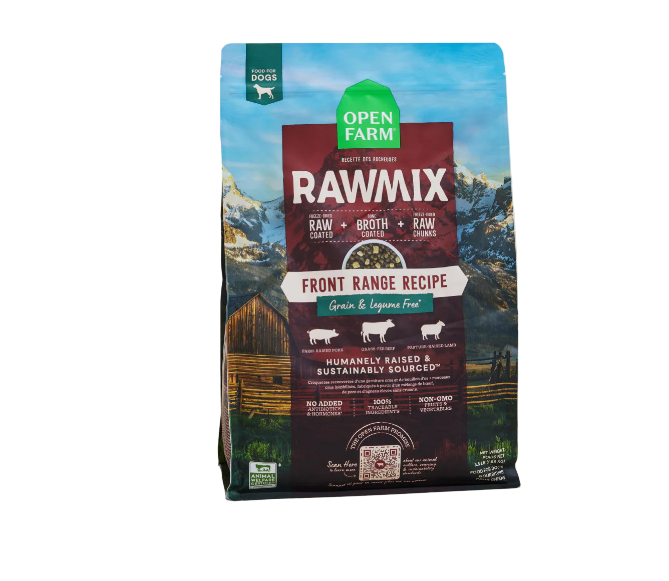 Open Farm RawMix Front Range Grain Free Dog Kibble