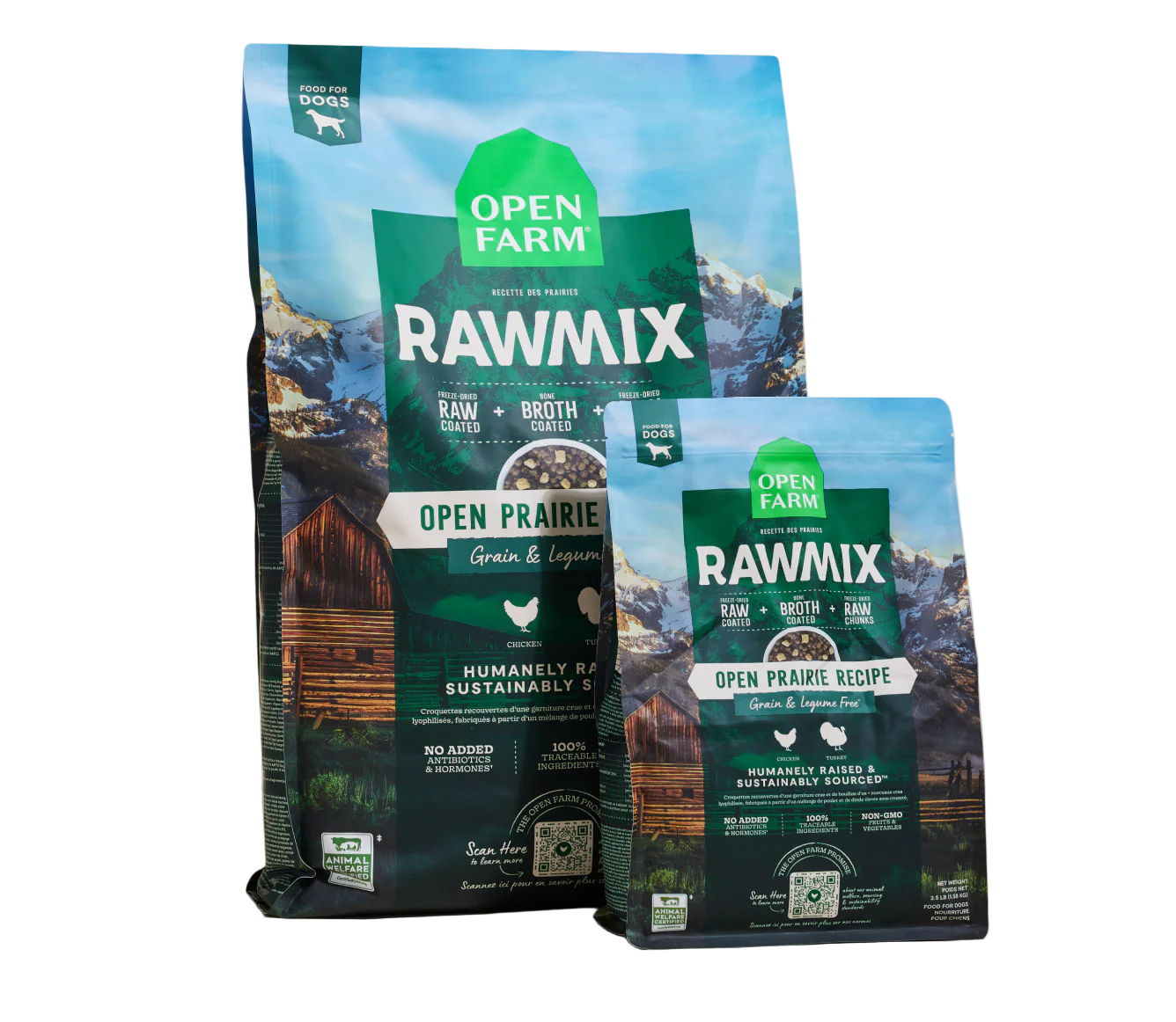 Open Farm RawMix Open Prairie Grain Free Dog Kibble