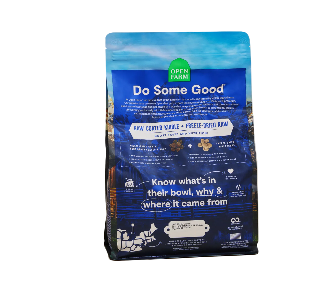 Open Farm RawMix Wild Ocean Grain Free Dog Kibble