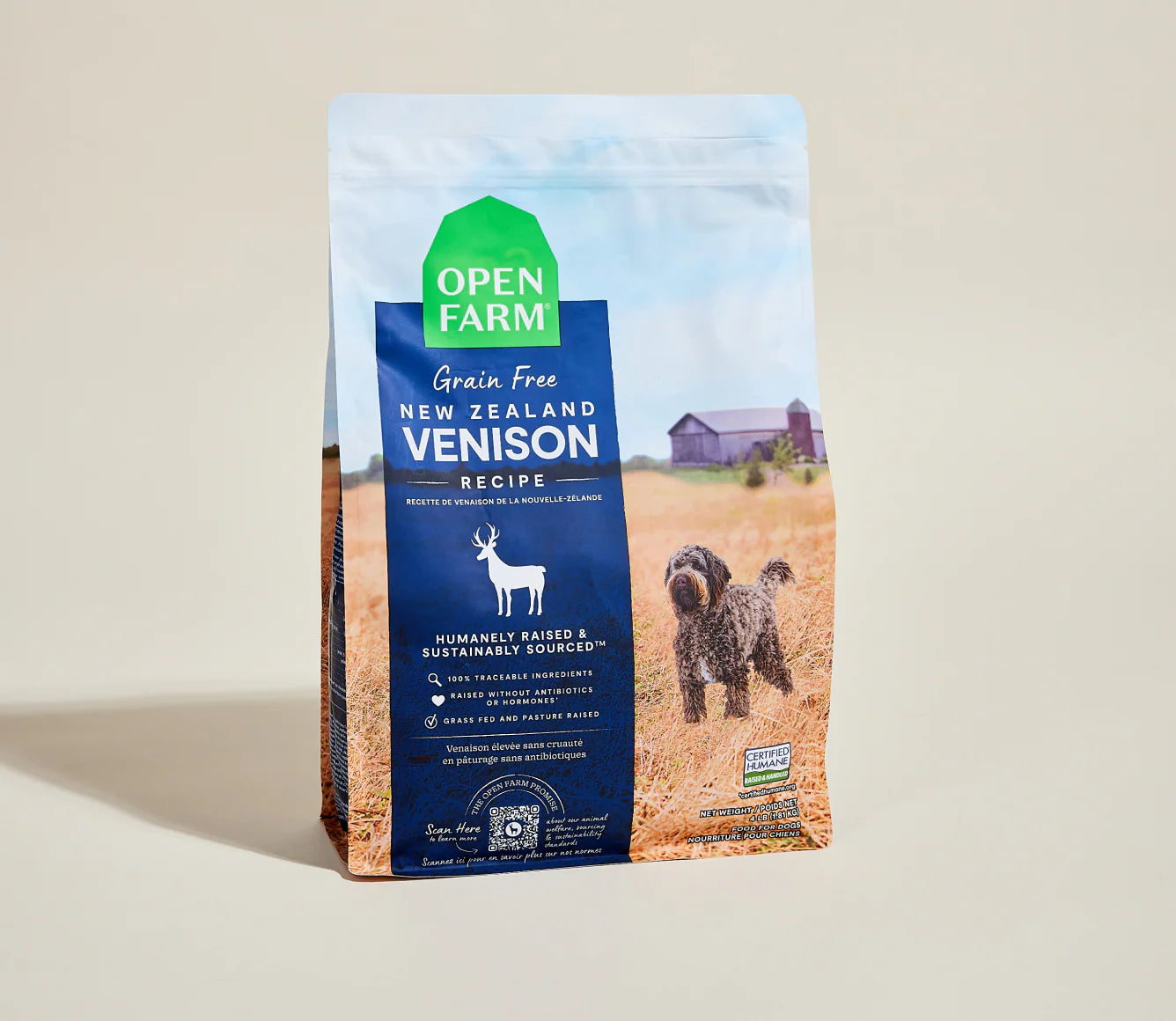 OPEN FARM New Zealand Venison Grain Free Dry Dog Food