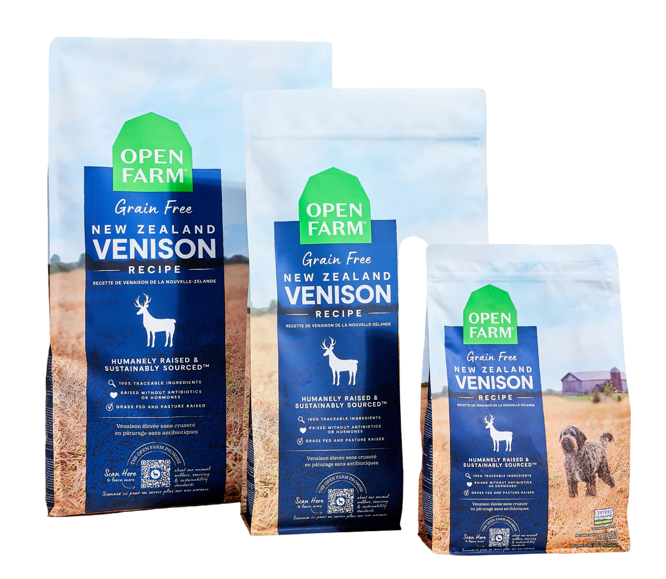 OPEN FARM New Zealand Venison Grain Free Dry Dog Food