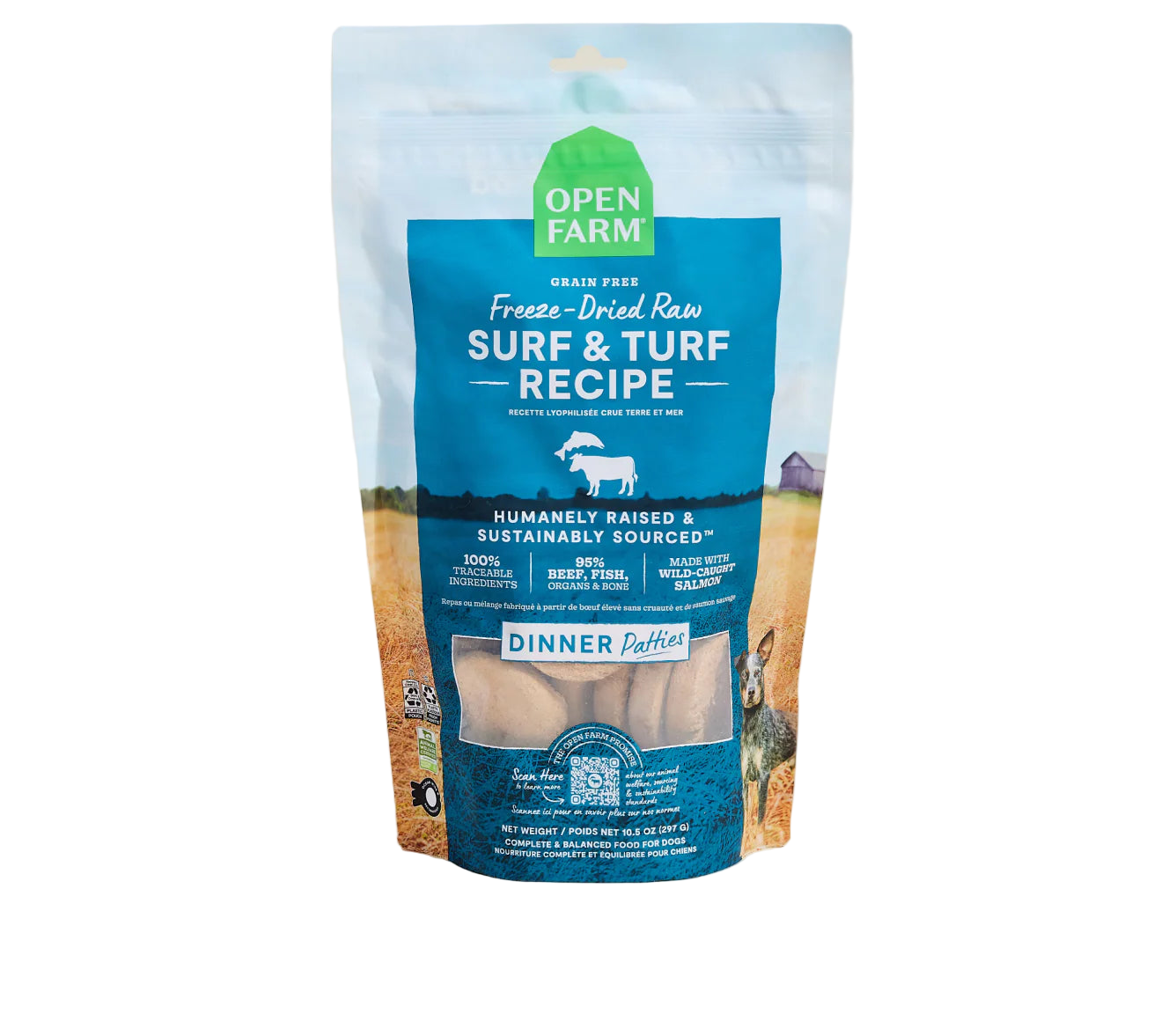 Open Farm Freeze Dried Raw - Surf & Turf Patties for Dogs
