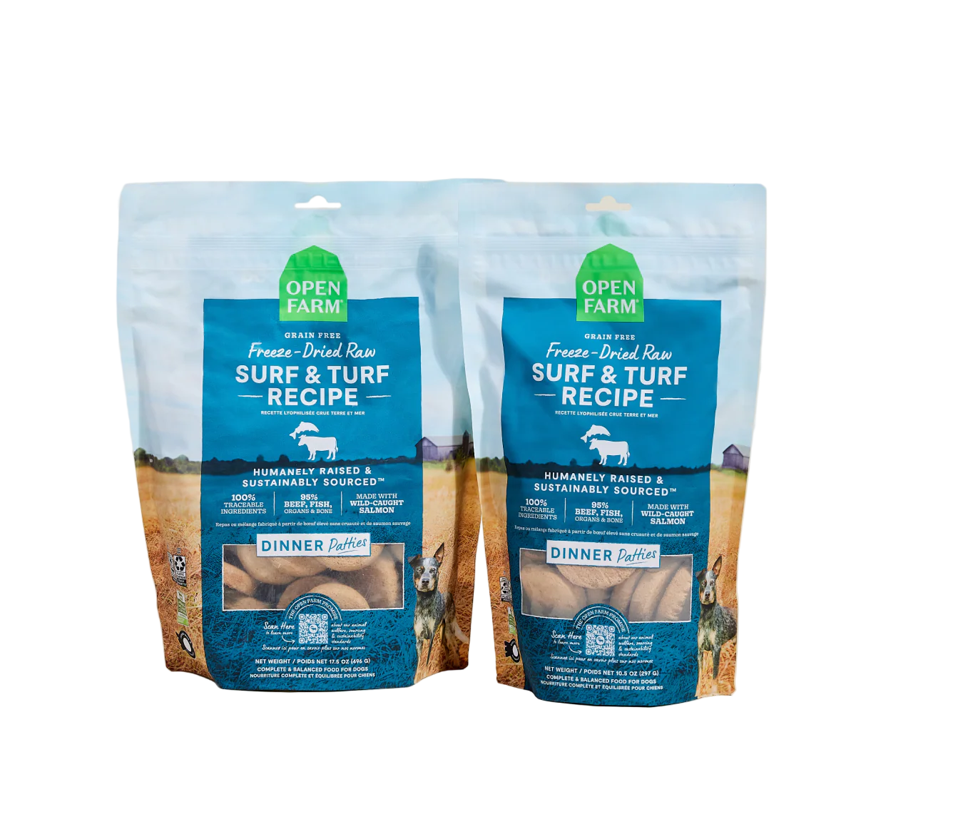 Open Farm Freeze Dried Raw - Surf & Turf Patties for Dogs