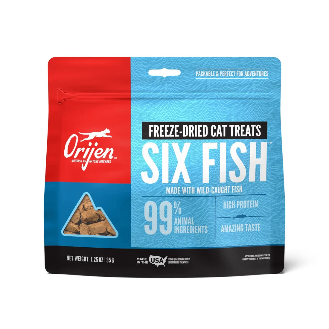 ORIJEN Cat Freeze-Dried Six Fish Treats