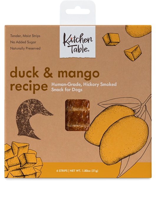 Kitchen Table Duck & Mango Recipe Smoked Strips For Dogs