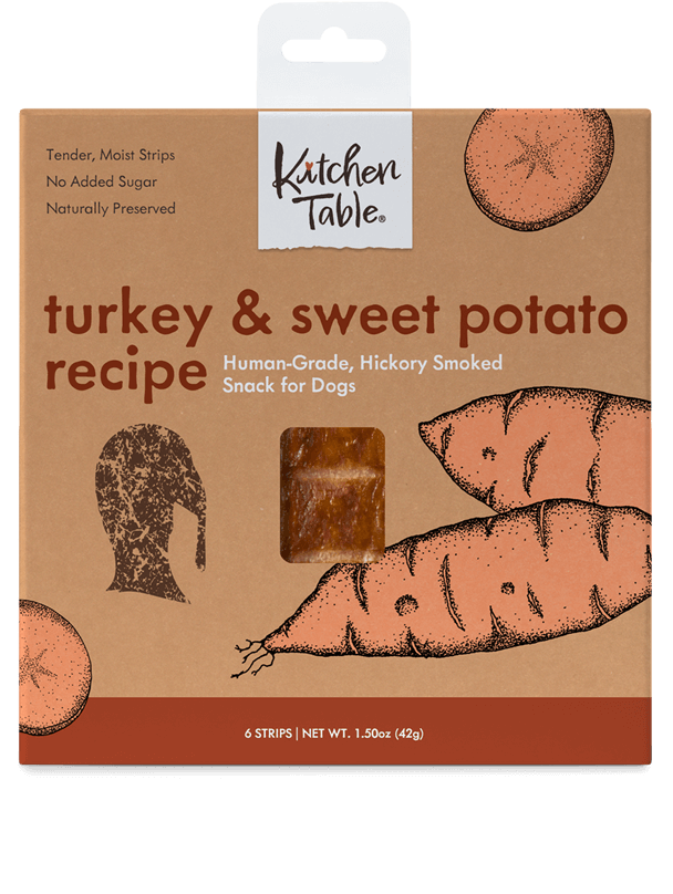 Kitchen Table Turkey & Sweet Potato Recipe Smoked Strips For Dogs