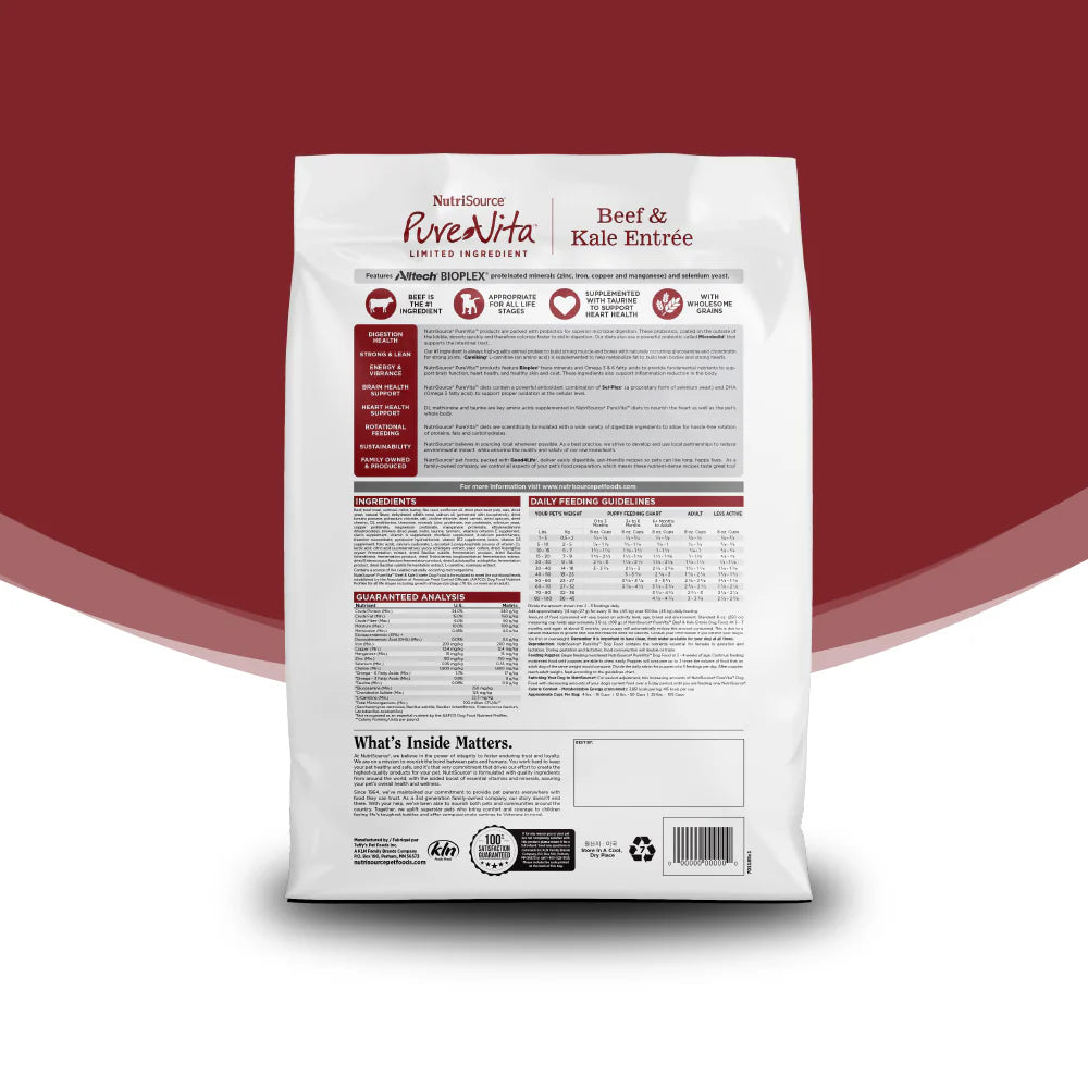 PureVita Beef & Kale Dog Food