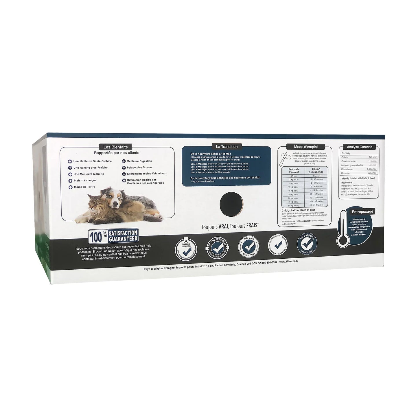 1st Moz Raw Sterilized Chicken Pet Food For Dogs and Cats