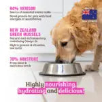 RAWZ 94% Venison with Green Mussels Pâté for Dogs