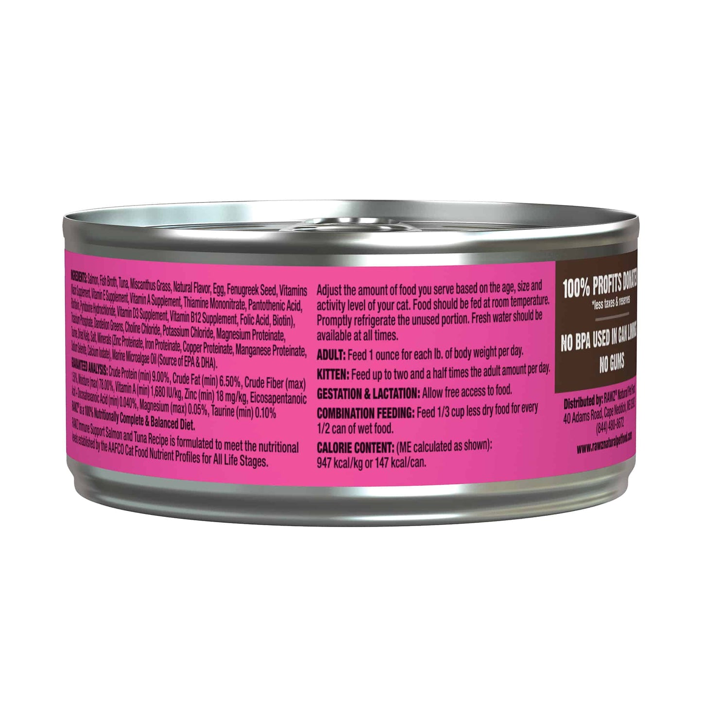 RAWZ Immune Support Salmon & Tuna Canned Cat Food