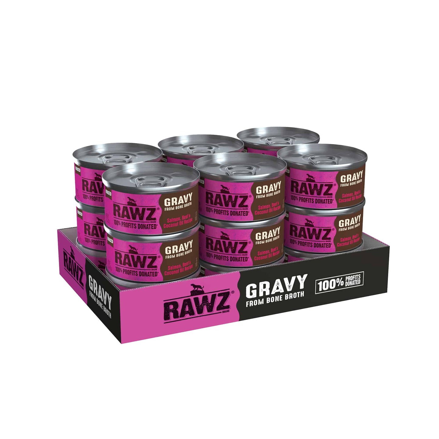 RAWZ Gravy Salmon, Beef & Coconut Oil Canned Cat Food