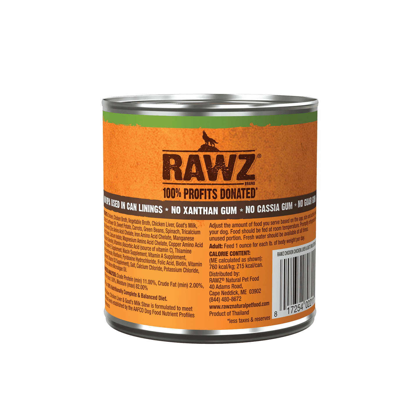 RAWZ Chicken, Chicken Liver & Goat’s Milk Stew Canned Dog Food