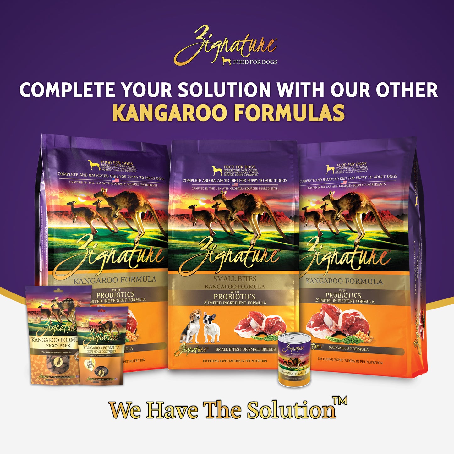 Zignature Kangaroo Small Bites Formula Dry Dog Food