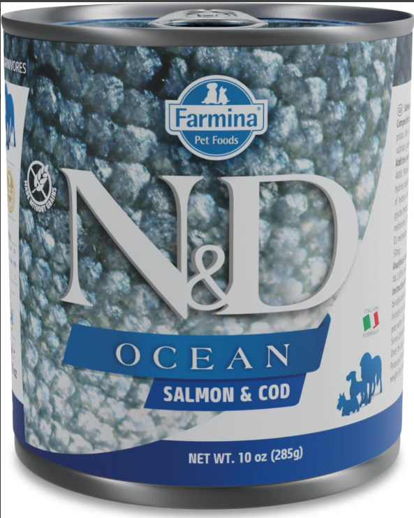 Farmina Natural & Delicious Ocean Salmon and Cod Adult Canned Dog Food