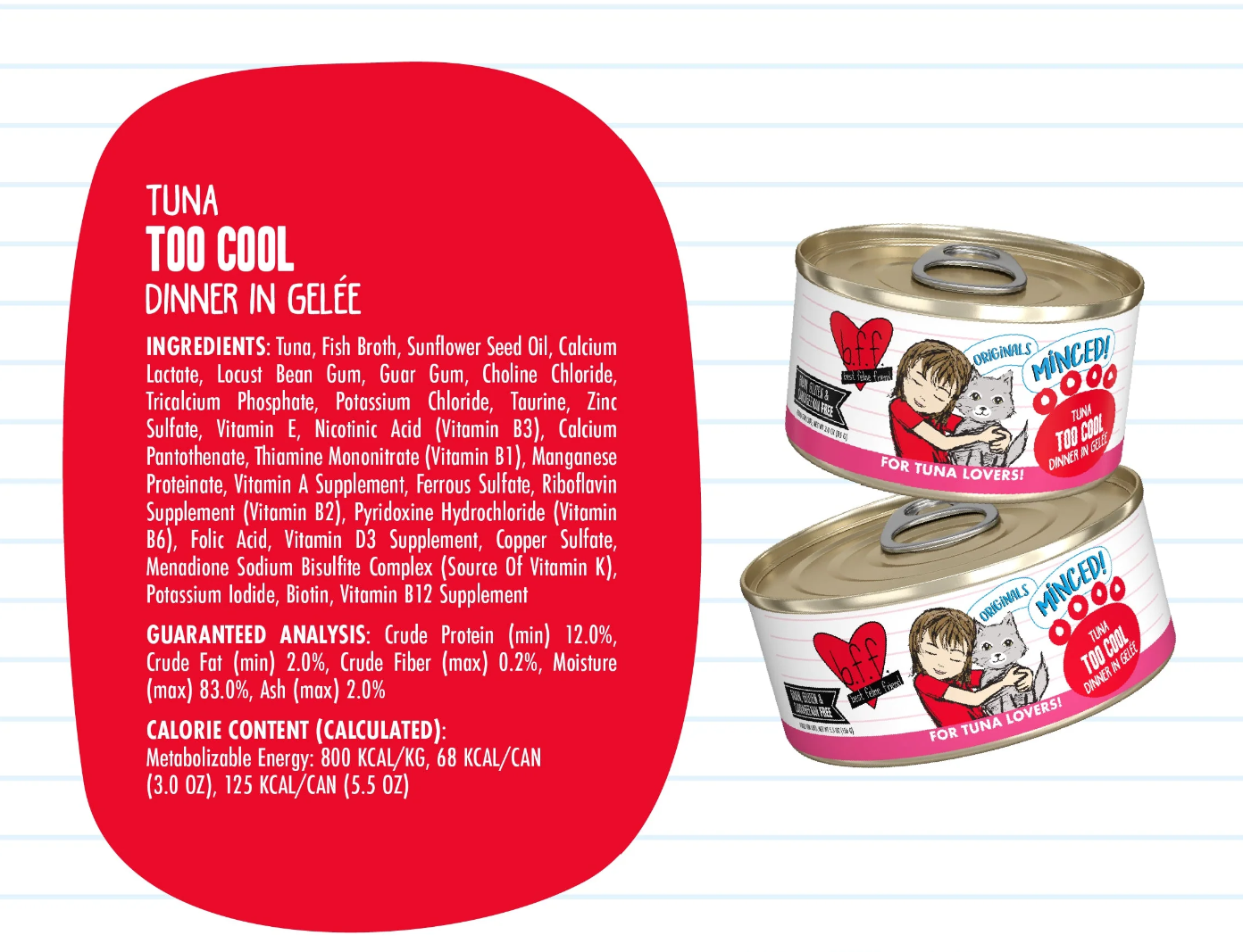Weruva BFF Tuna Too Cool Canned Cat Food