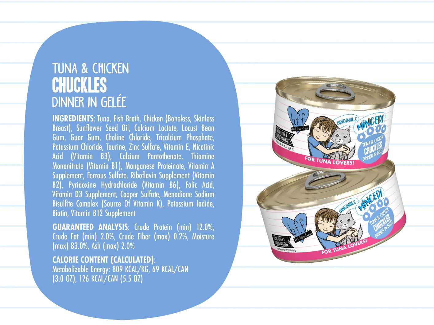 Weruva BFF Tuna & Chicken Chuckles Canned Cat Food