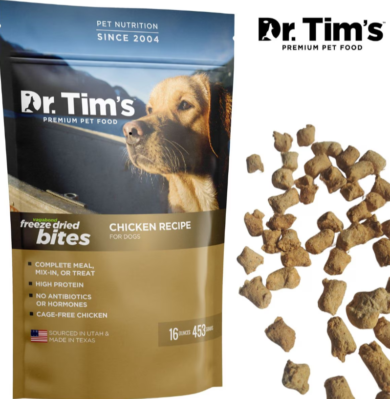 Dr. Tim's Vagabond Freeze Dried Chicken Bites for Dogs
