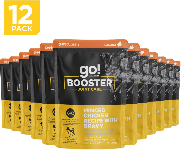 Go! Solutions Booster Joint Care Minced Chicken With Gravy Wet Food for Dogs